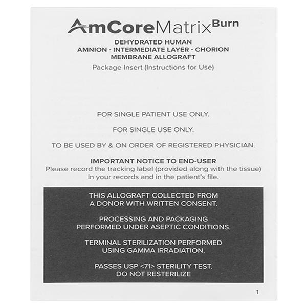 AmCoreMatrix Burn
