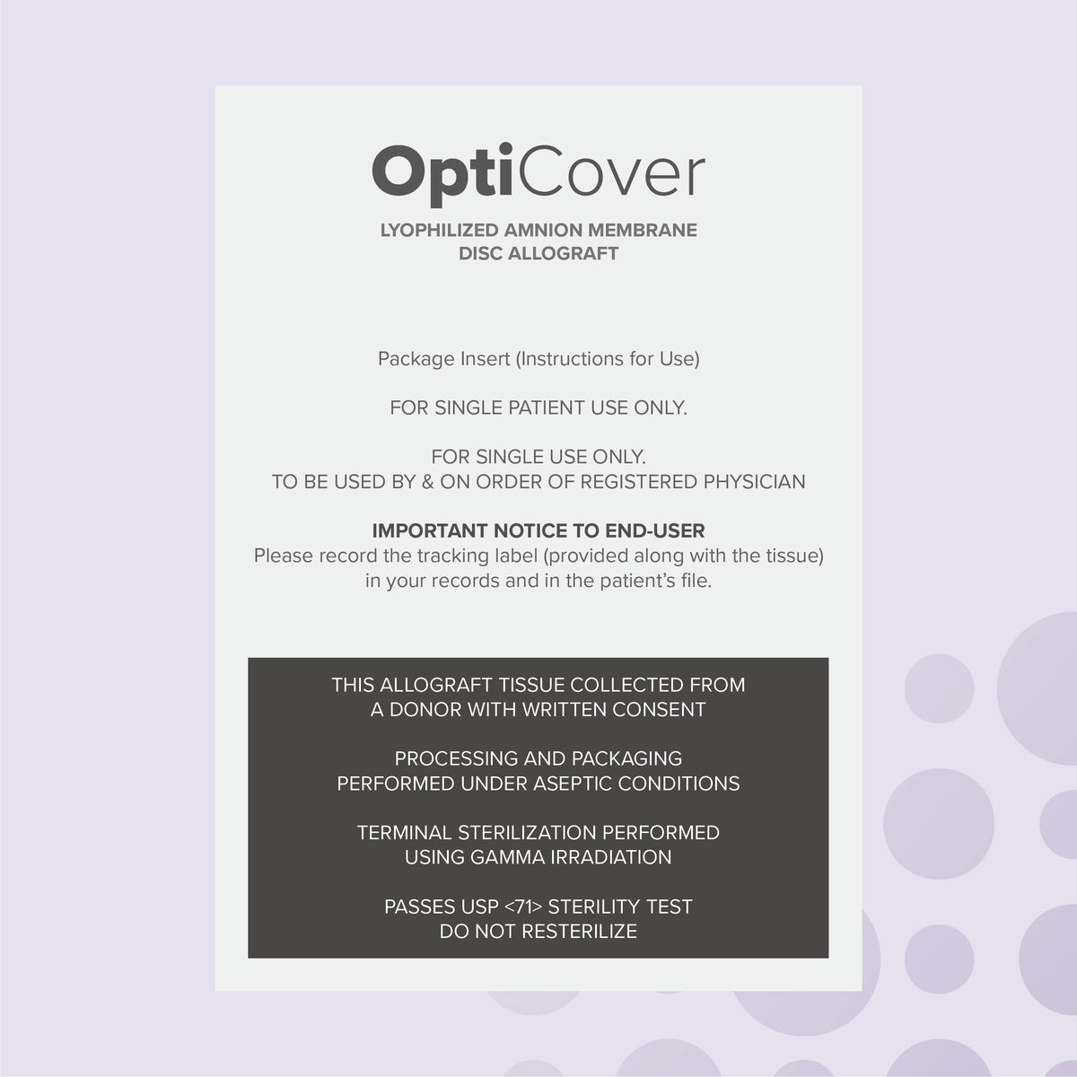 advanced ocular care lyophilized amniotic membrane ocular graft