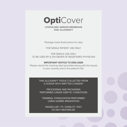 advanced ocular care lyophilized amniotic membrane ocular graft